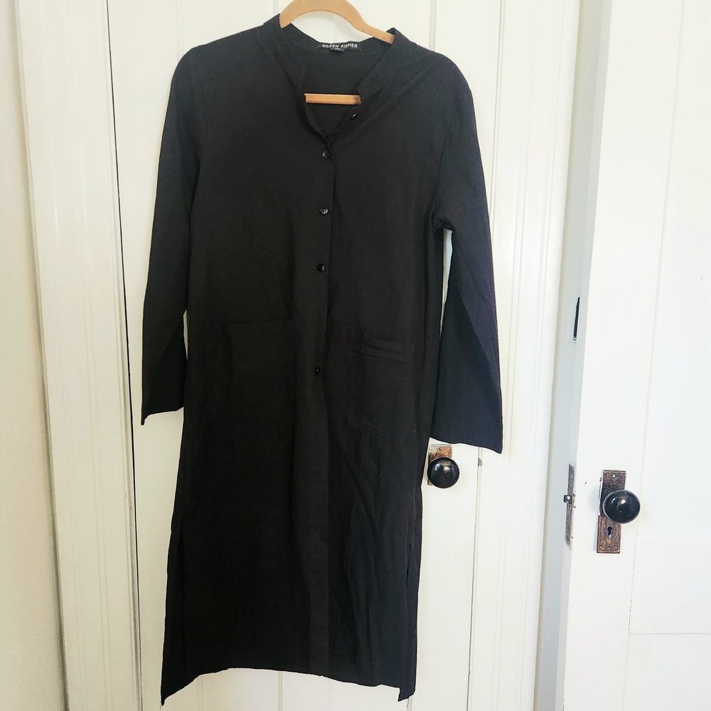 Eillen Fisher Organic Handkerchief Linen Long Shirt